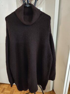 Soft Dark Brown Sweater Dress 2X